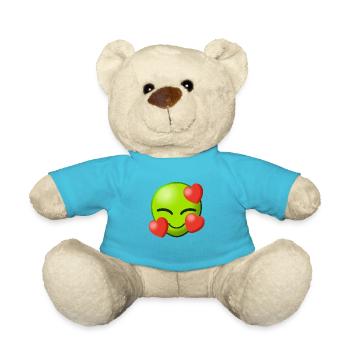 Alien Love Love Aliens Heart Heart Extraterrestrial I - Teddy Bear - atoll blue - Front
