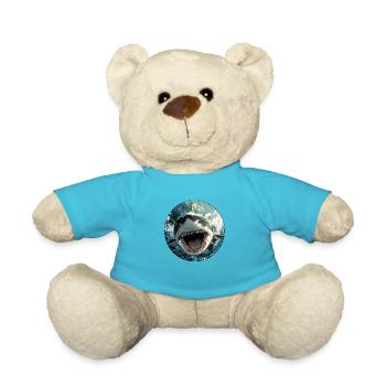 Attack of the Deep: The Ultimate Predator! - Teddy Bear - atoll blue - Front