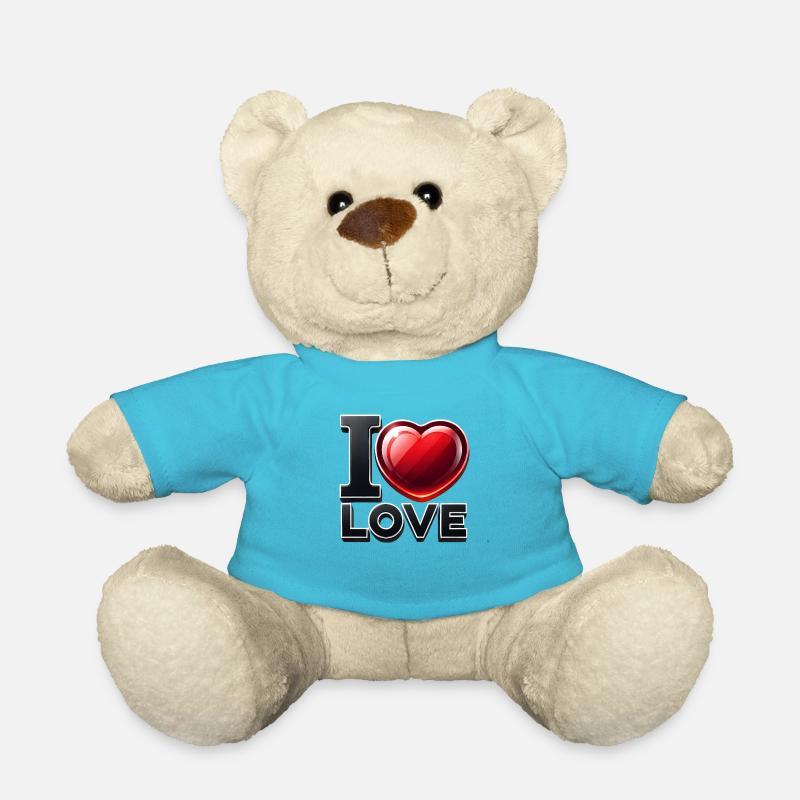 J’aime la brillance - Nounours - bleu outremer