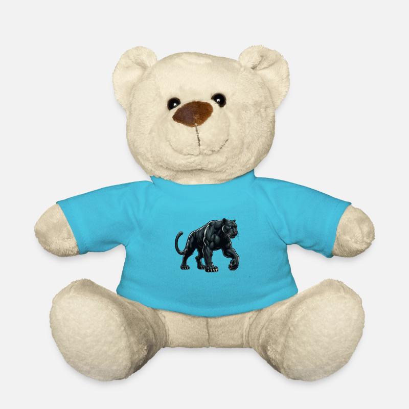 Panthère noire dure - Nounours - bleu outremer
