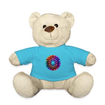 Blume des Lebens - Teddy - Atollblau - Vorne