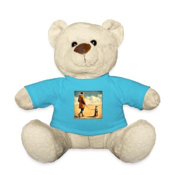 Spaziergang mit Erdmännchen - Teddy - Atollblau - Vorne