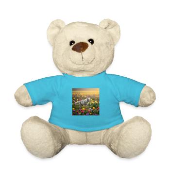 Arctic fox - Teddy Bear - atoll blue - Front