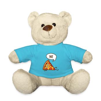 Pizza pizza slices pizza slice - Teddy Bear - atoll blue - Front