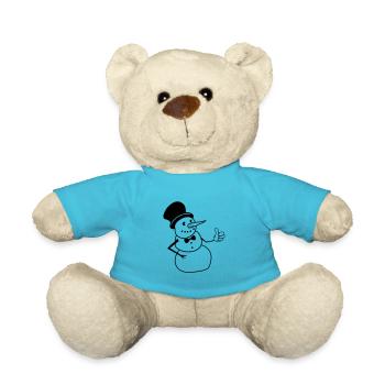 snowman like - Teddy Bear - atoll blue - Front