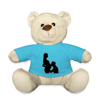 Couples de grossesse - Nounours - bleu outremer - Devant