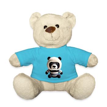 Panda-Baby - Teddy - Atollblau - Vorne