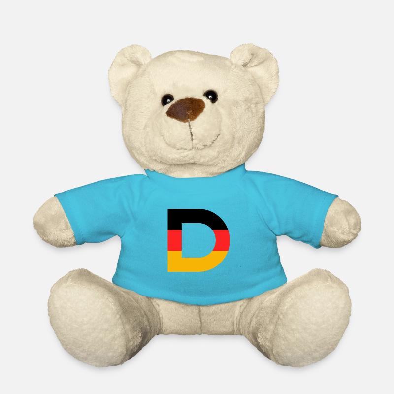 Deutsche Sport Mannschaften - Gib mir ein D! - Teddy - Atollblau