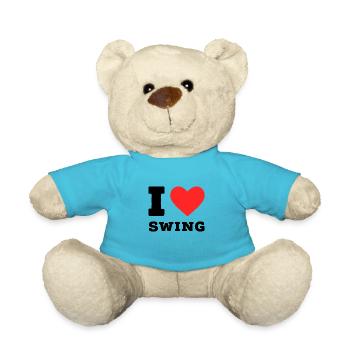 Ich liebe Swing - Teddy - Atollblau - Vorne