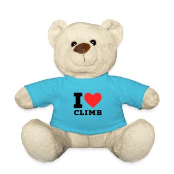 I love climb - Teddy Bear - atoll blue - Front
