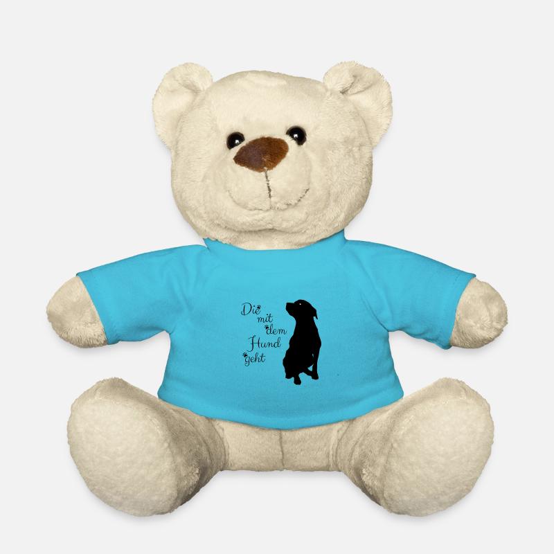 Die mit dem Hund - Teddy - Atollblau