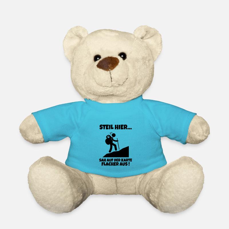 Wandern Wanderung Wandersprüche Bergsteigen - Teddy - Atollblau
