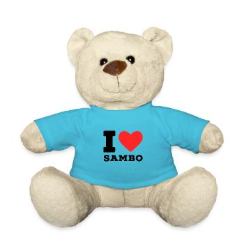 J’adore le sambo - Nounours - bleu outremer - Devant