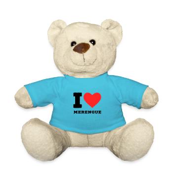 I love merengue - Teddy Bear - atoll blue - Front