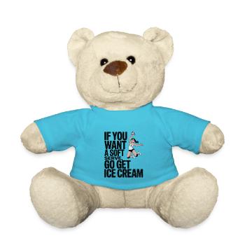 Soft-serve? Then off to the – volleyball - Teddy Bear - atoll blue - Front