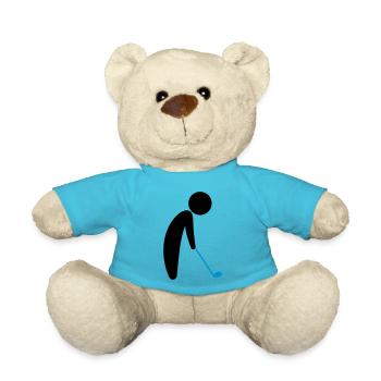 Ein Golfspieler kurz vor dem Abschlag - Teddy - Atollblau - Vorne