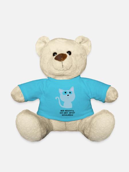 Süße Katze - Mir reichts, ich geh schaukeln - Teddy - Atollblau