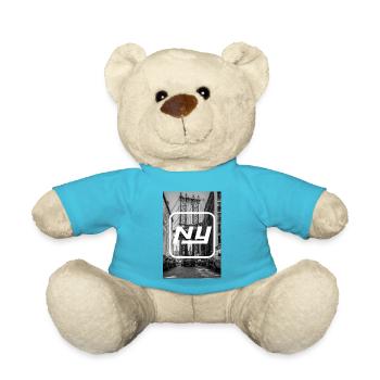 New York - Photo New York - Teddy Bear - atoll blue - Front