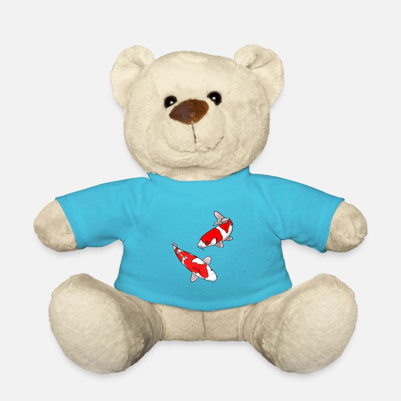 Carpes koï - Nounours - bleu outremer
