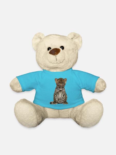 Leopard - Teddy - Atollblau