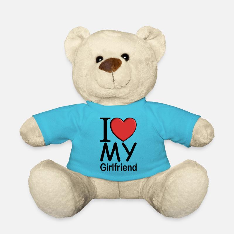 I love my girlfriend - Teddy - Atollblau