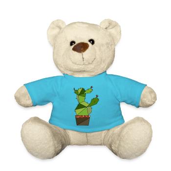 Kaktus geometrisch - Teddy - Atollblau - Vorne