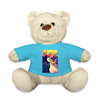 Flower Power - Teddy - Atollblau - Vorne