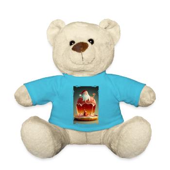 Weihnachtsmann-Gelee - Teddy - Atollblau - Vorne