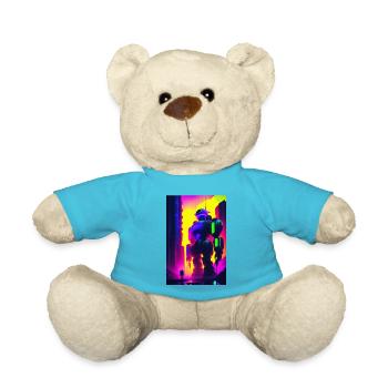 Pink-Lila-Roboter - Teddy - Atollblau - Vorne