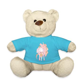 Das Einhorn und die Prinzessin: Magie und Magie - Teddy - Atollblau - Vorne