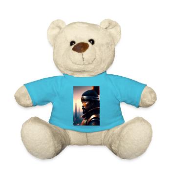 Futuristic Samurai - Teddy Bear - atoll blue - Front
