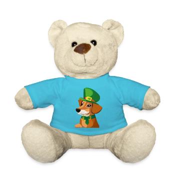 Dog Owners Dogs St Patricks Day Dog Dog Love - Teddy Bear - atoll blue - Front