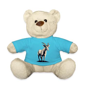 Geometrische Ziege - Teddy - Atollblau - Vorne