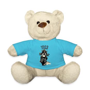 1983, motorcycle - Teddy Bear - atoll blue - Front