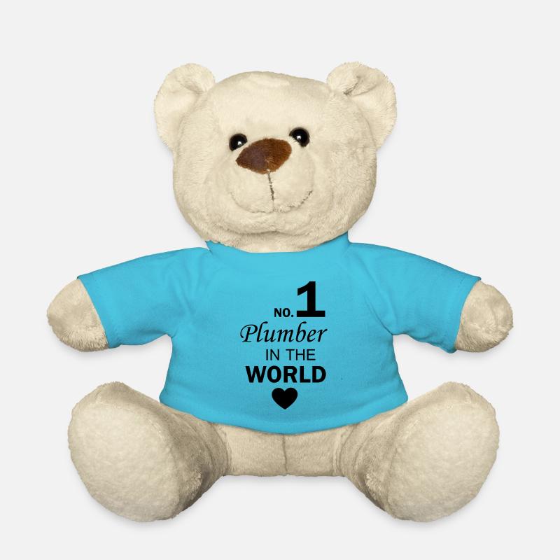 Craftsman Handyman Craft Tool Construction Site - Teddy Bear - atoll blue