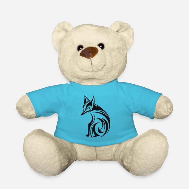 Cute Fox - Teddy Bear - atoll blue