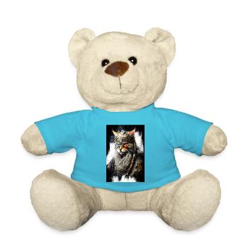 Wikingerkatze in Uniform - Teddy - Atollblau - Vorne