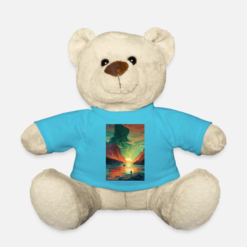 Cthulhu I - Teddy Bear - atoll blue