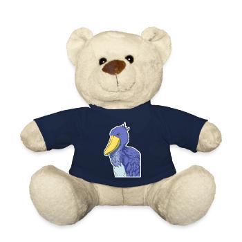 Shoebill Bird Ornithologist Forest I Gift - Teddy Bear - french navy - Front