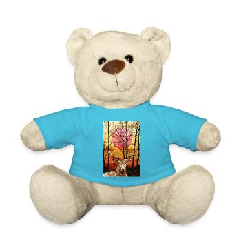 Cerf - Nounours - bleu outremer - Devant