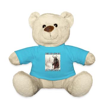Krampus Maske Krampus Kostüm Kramperl Böser - Teddy - Atollblau - Vorne