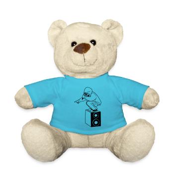 Rap Freestyle Contest Open Mic Hip Hop - Teddy - Atollblau - Vorne