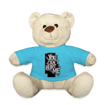 You Can't Hurt Me - Teddy Bear - atoll blue - Front