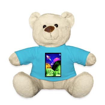 Keep em chill, give them pills - Teddy - Atollblau - Vorne