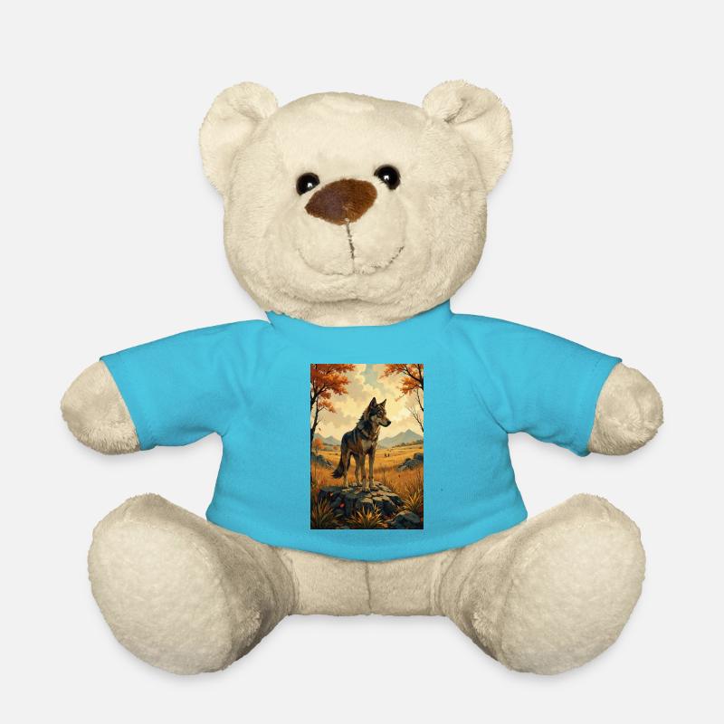L’image du loup - Nounours - bleu outremer