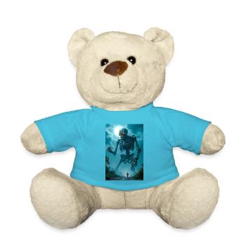 Gashadokuro Riesiges Skelett mit leuchtenden Augen, das umherwandert - Teddy - Atollblau - Vorne