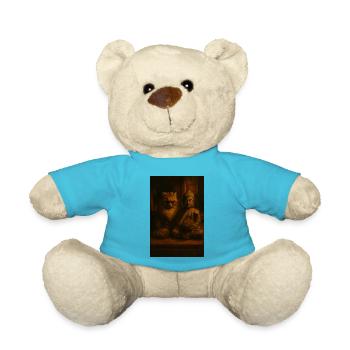 Buddha Cat - Teddy Bear - atoll blue - Front