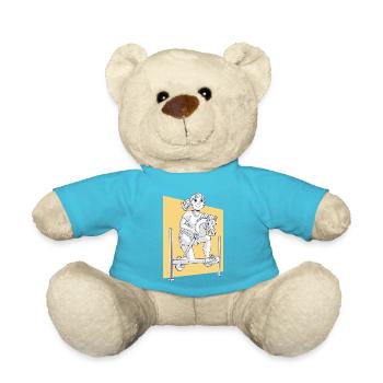 Cheval de loisir design équestre - Nounours - bleu outremer - Devant