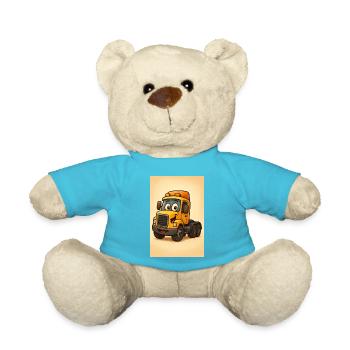 Happy truck dans un style rétro - Nounours - bleu outremer - Devant