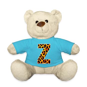 Leopardischer Z7 Print - Teddy - Atollblau - Vorne